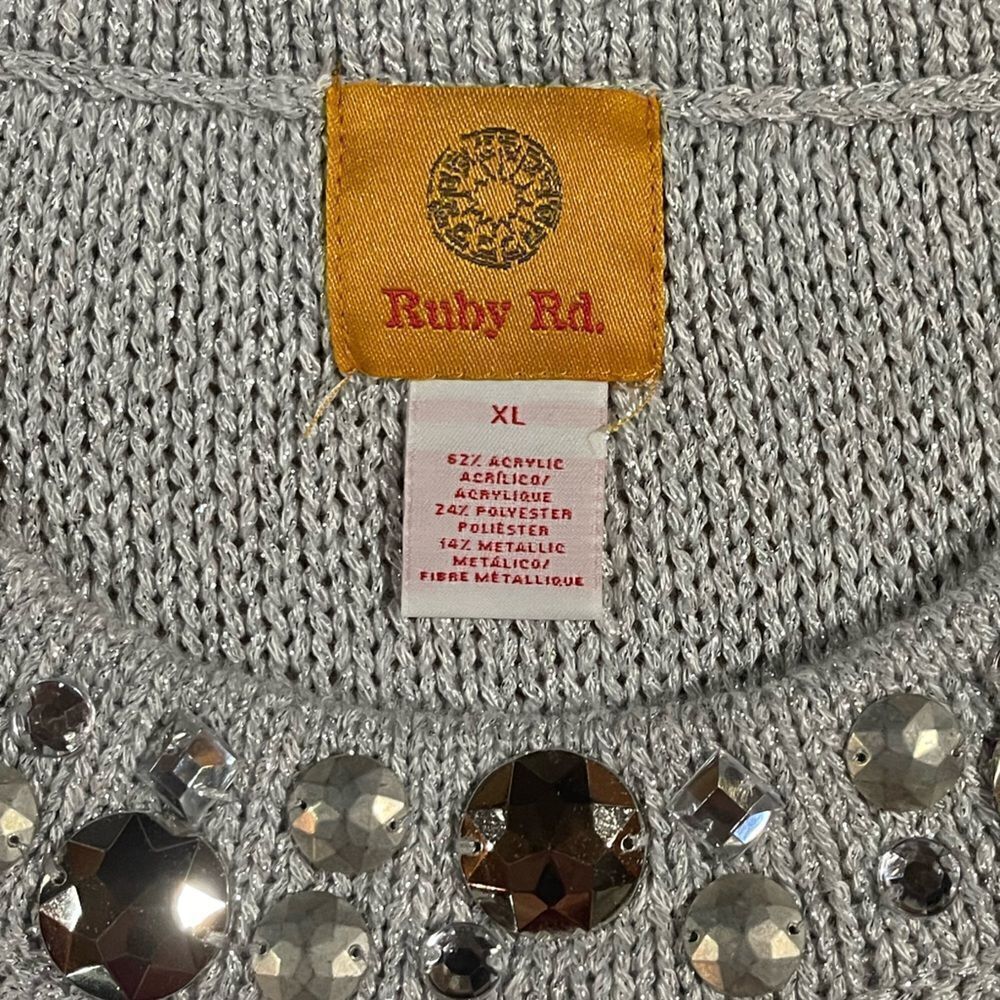 Ruby Rd Women’s Silver Top XL - Picture 5 of 13